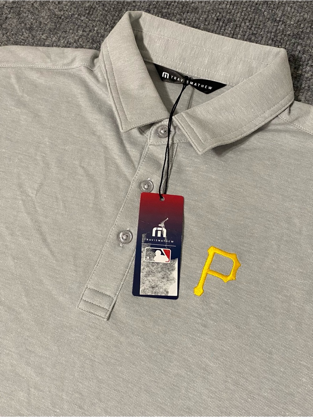 TravisMathew Pittsburgh Pirates Playoff Pitch Polo Men’s Small NWT